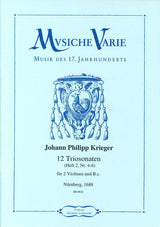Krieger, 12 Triosonaten, 2: 4-6 (Musiche Varie/Martin Lubenow)