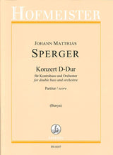 Sperger, Concerto for Contrabass No. 15 (Hofmeister)