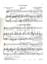Webern, 3 Songs after Poems by Avenarius (Boosey)