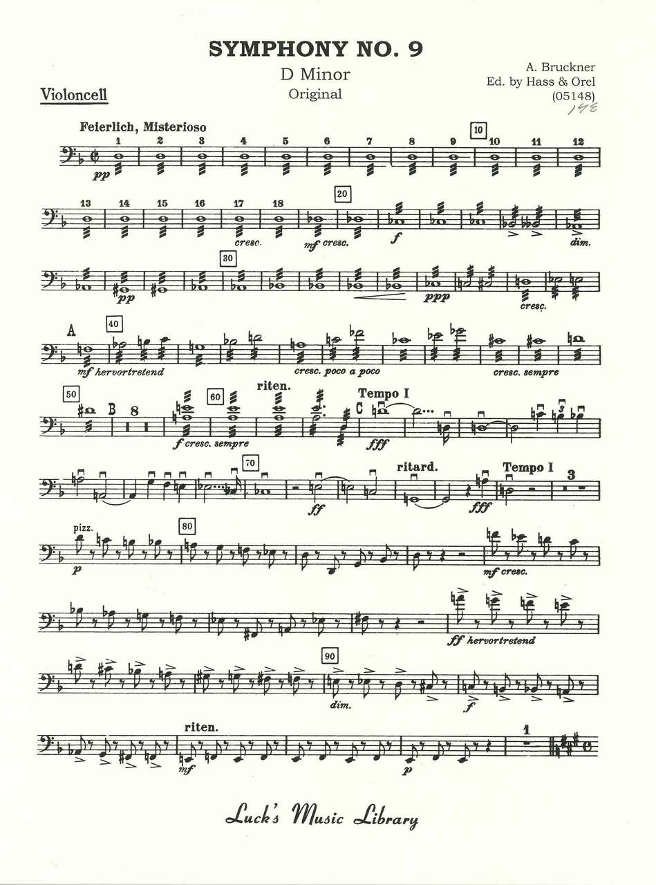 Bruckner, Symphony No. 9 (Luck's Music)