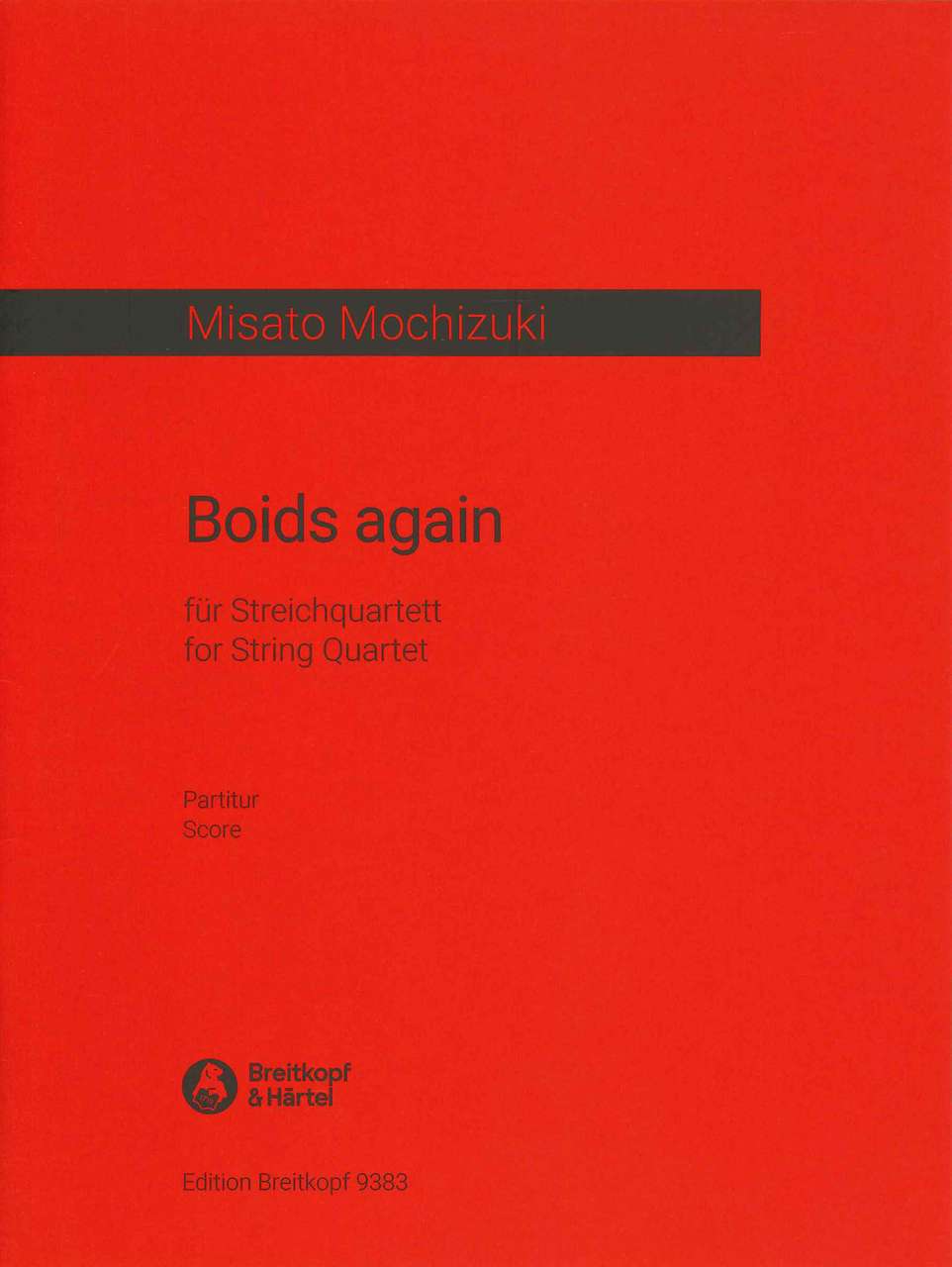 Mochizuki, Boids again Score (Breitkopf)