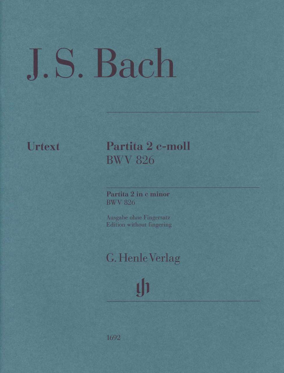 Bach, Partita 2 BWV 826 (w.o. fing) (Henle)