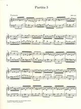 Bach, Partita 3 BWV 827 (w.o. fing) (Henle)