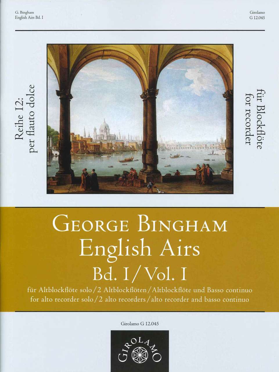 Bingham, English Airs I (Girolamo Musikverlag)