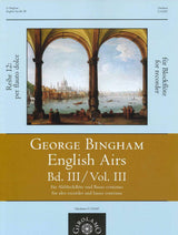 Bingham, English Airs 3 (ARec,Bc) (Girolamo Musikverlag)