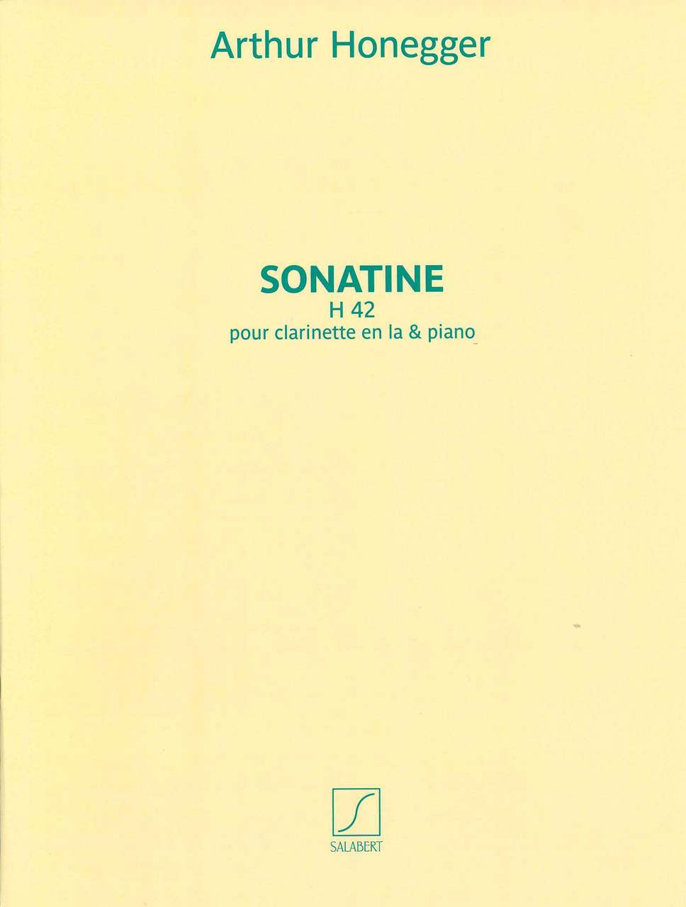 Honegger, Sonatine (Salabert)
