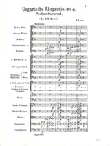 Liszt, Hungarian Rhapsody No. 6 Score (Luck's Music)