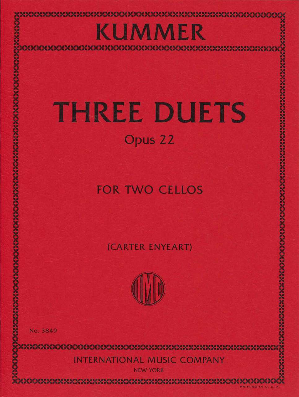 Kummer, 3 Duets op. 22 (Enyeart) (IMC)