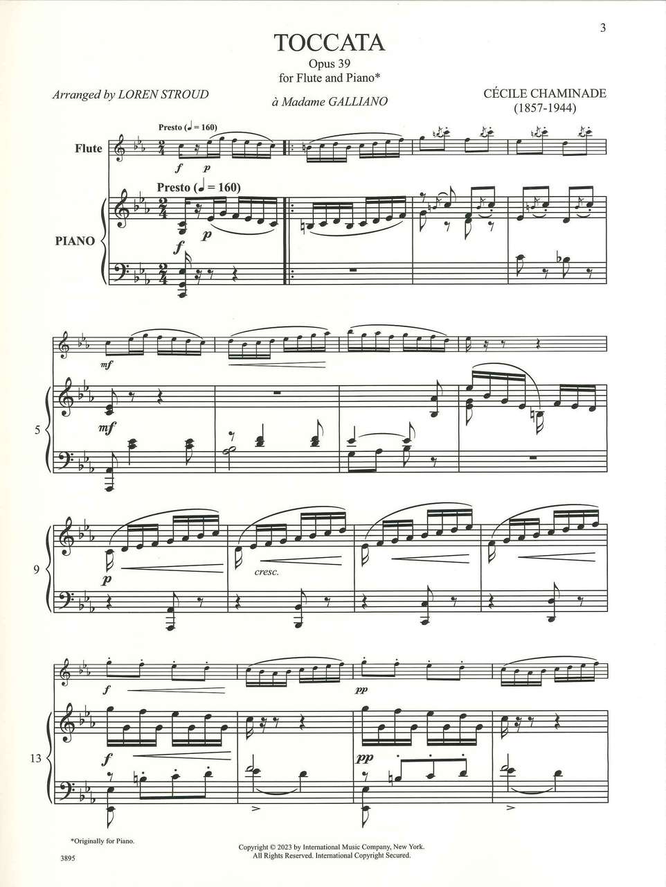 Chaminade, Toccata op. 39 (IMC)