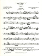 Bach, 3 Duets, for 2 Cellos (IMC)
