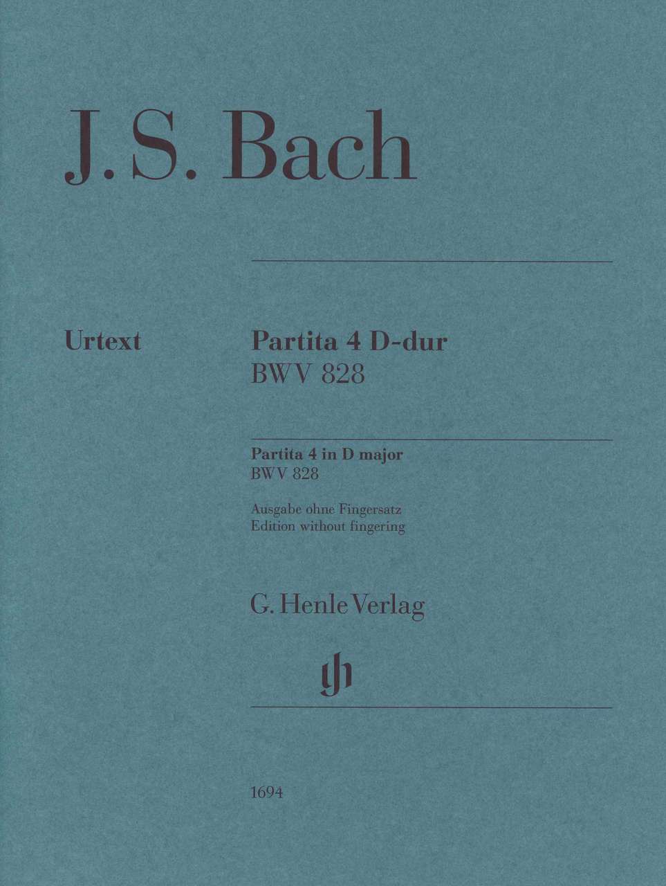 Bach, Partita 4 BWV 828 (w.o. fing) (Henle)