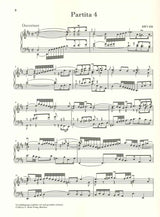 Bach, Partita 4 BWV 828 (w.o. fing) (Henle)