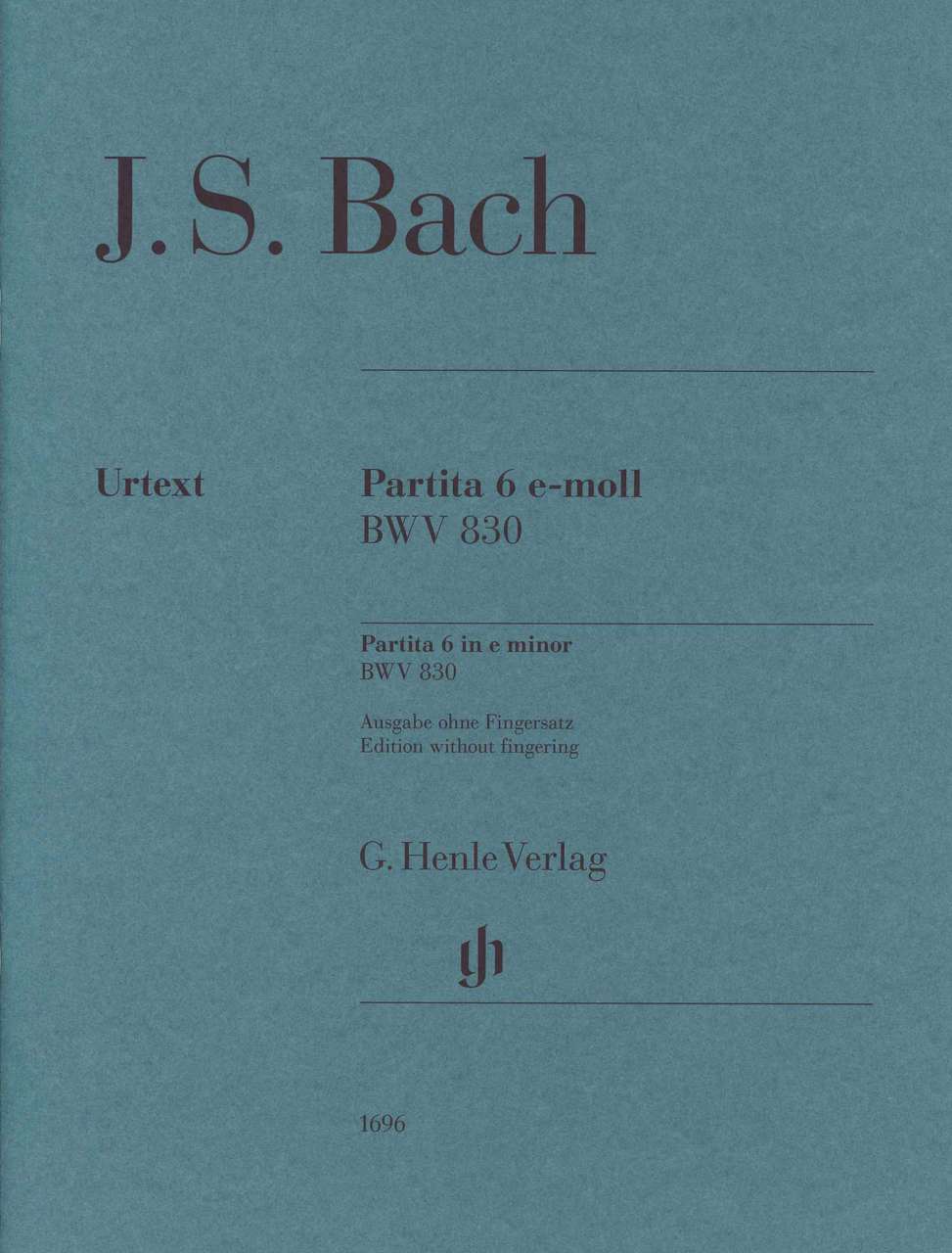 Bach, Partita 6 BWV 830 (w.o. fing.) (Henle)