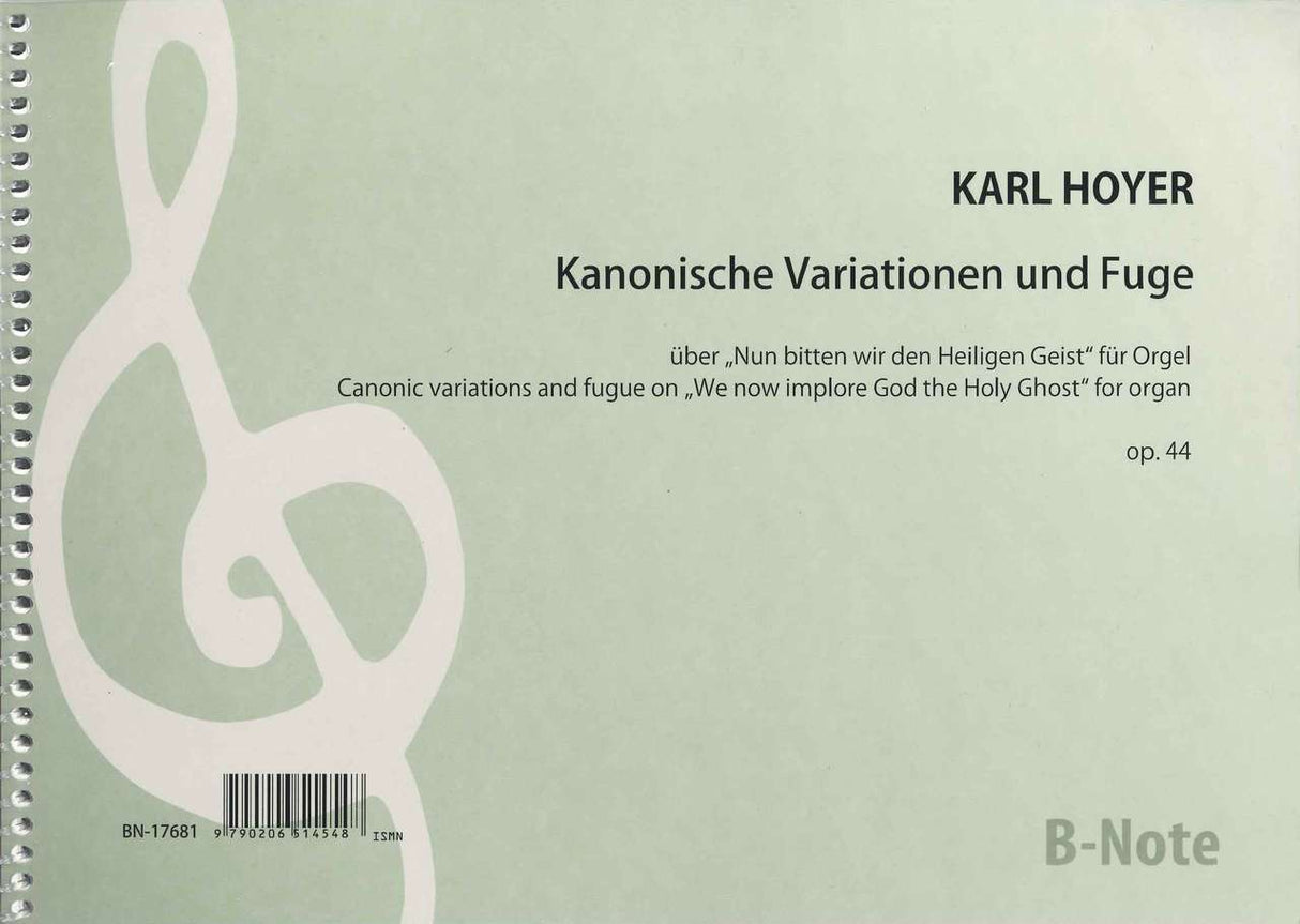 Hoyer, Kanonische Variationen und Fuge (B-Note)