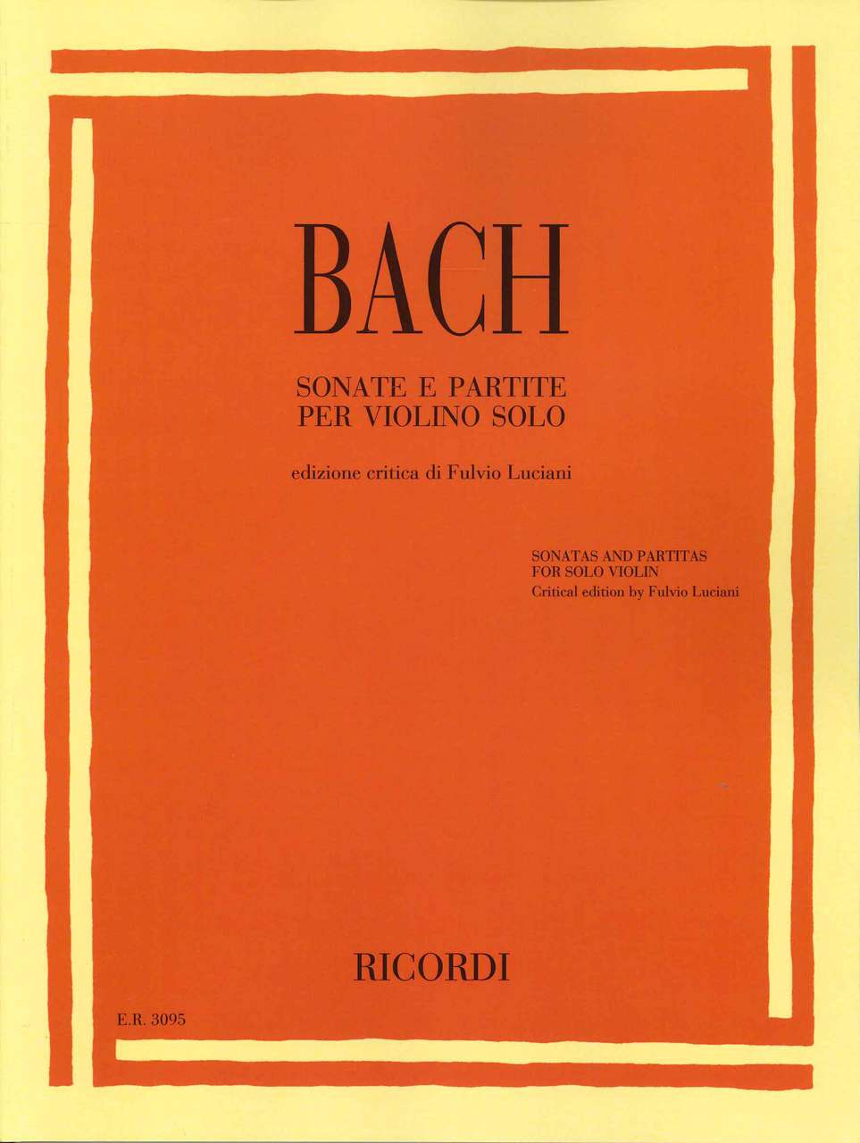 Bach, Sonate e Partite (Luciani) (Ricordi)