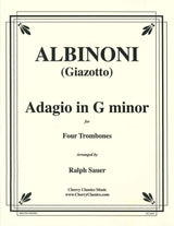 Albinoni/Giazotto, Adagio g min. (4Tbn) (Cherry Classics)