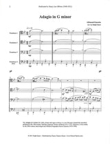 Albinoni/Giazotto, Adagio g min. (4Tbn) (Cherry Classics)