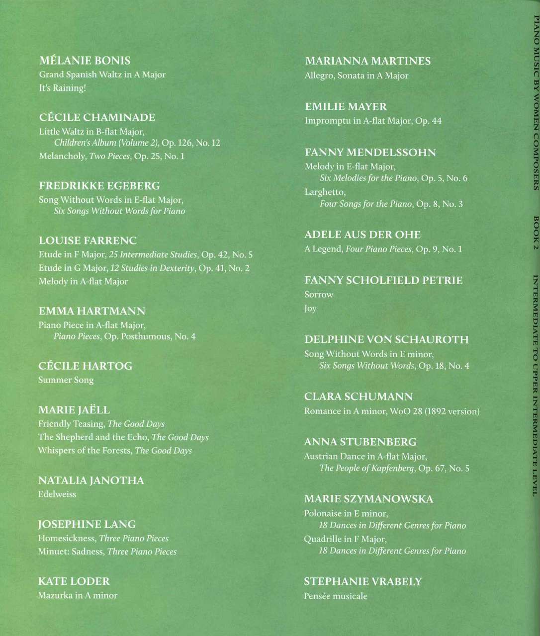 Piano Music by Women Composers 2 (Hal Leonard)
