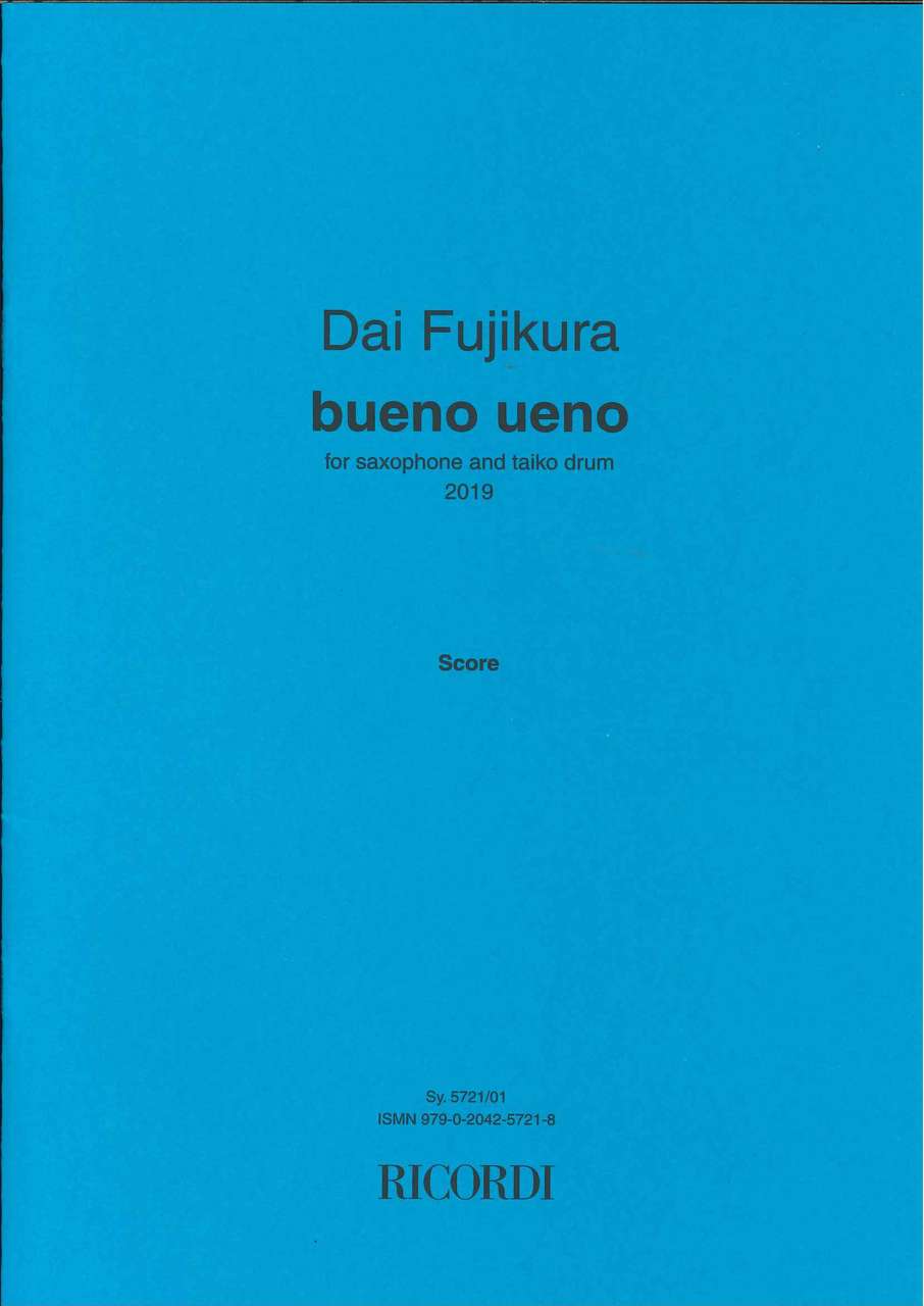 Fujikura, Bueno Ueno (SSax,Taiko) (Ricordi)
