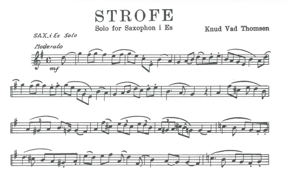 Thomsen, Strofe (ASax,Pf) (W.Hansen)