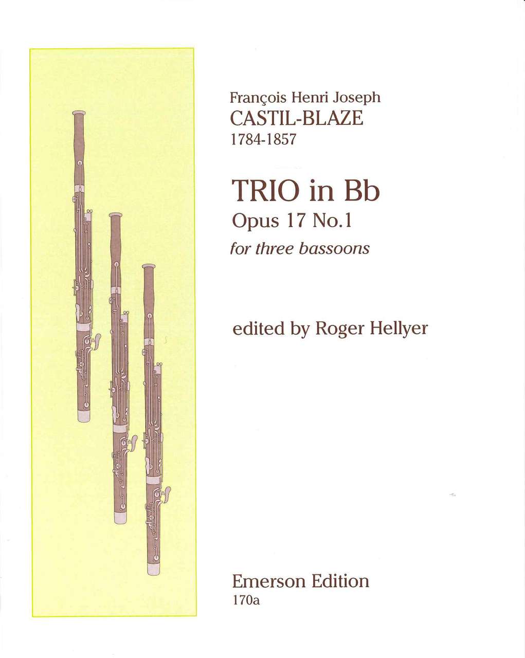 Castil-Blaze, Trio op. 17/1 in Bb (3Bn) (Emerson Edition)