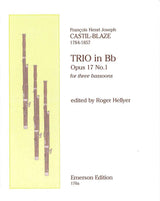 Castil-Blaze, Trio op. 17/1 in Bb (3Bn) (Emerson Edition)