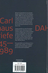 Klein, Carl Dahlhaus: Briefe 1945-1989 (Barenreiter/Metzler)