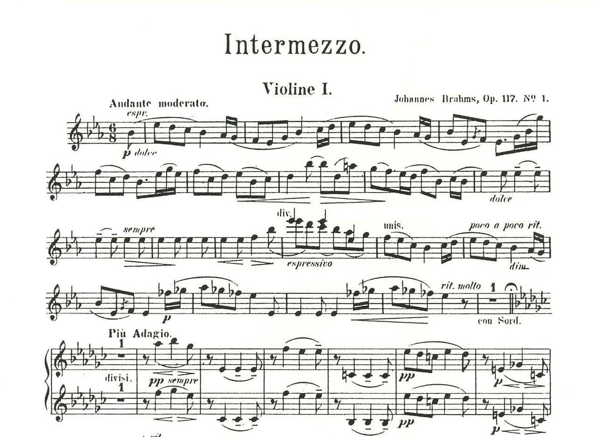 Brahms, Intermezzo op. 117/1 (Luck's Music)