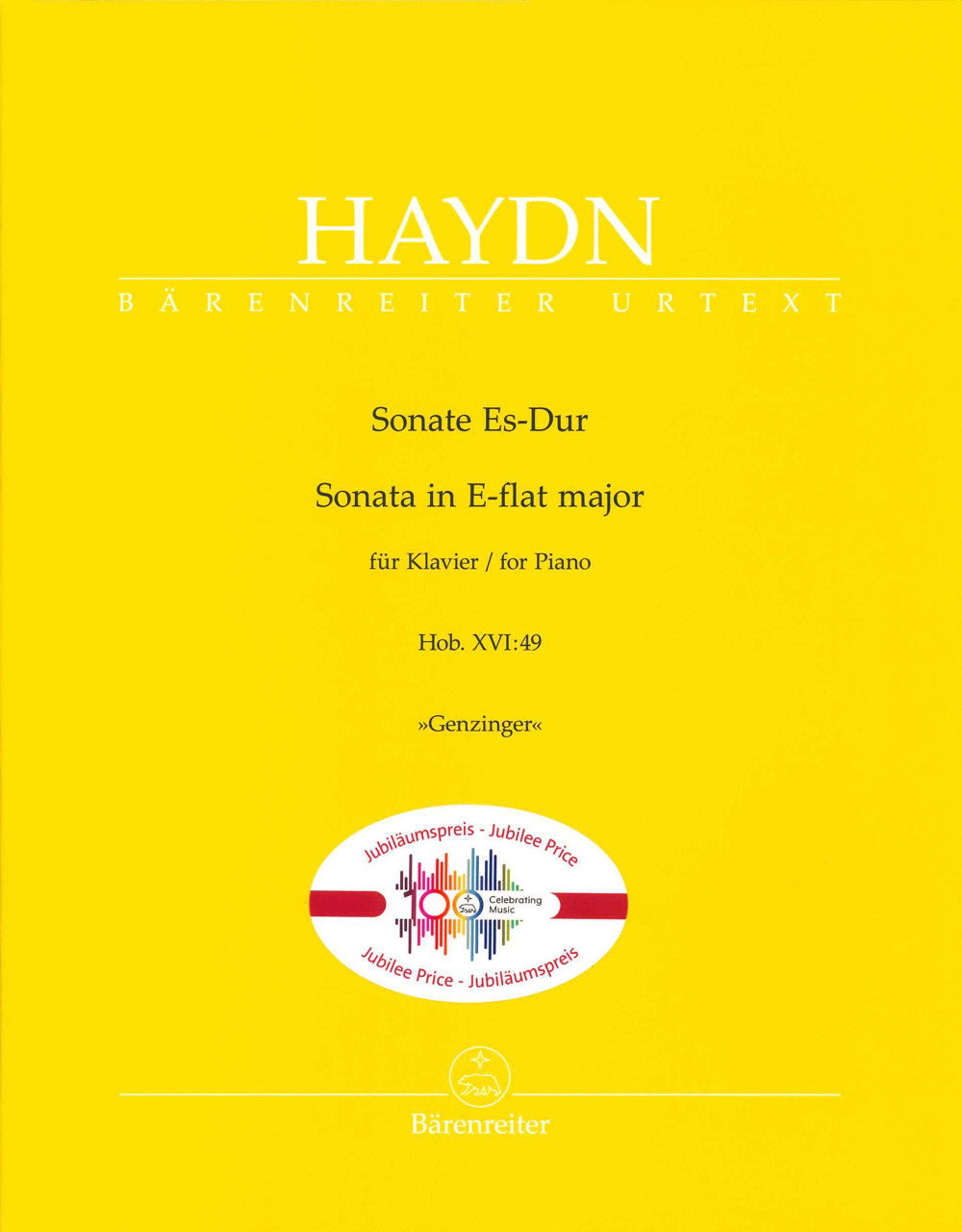 Haydn, Sonata Hob. 16/49 in Eb (Barenreiter)