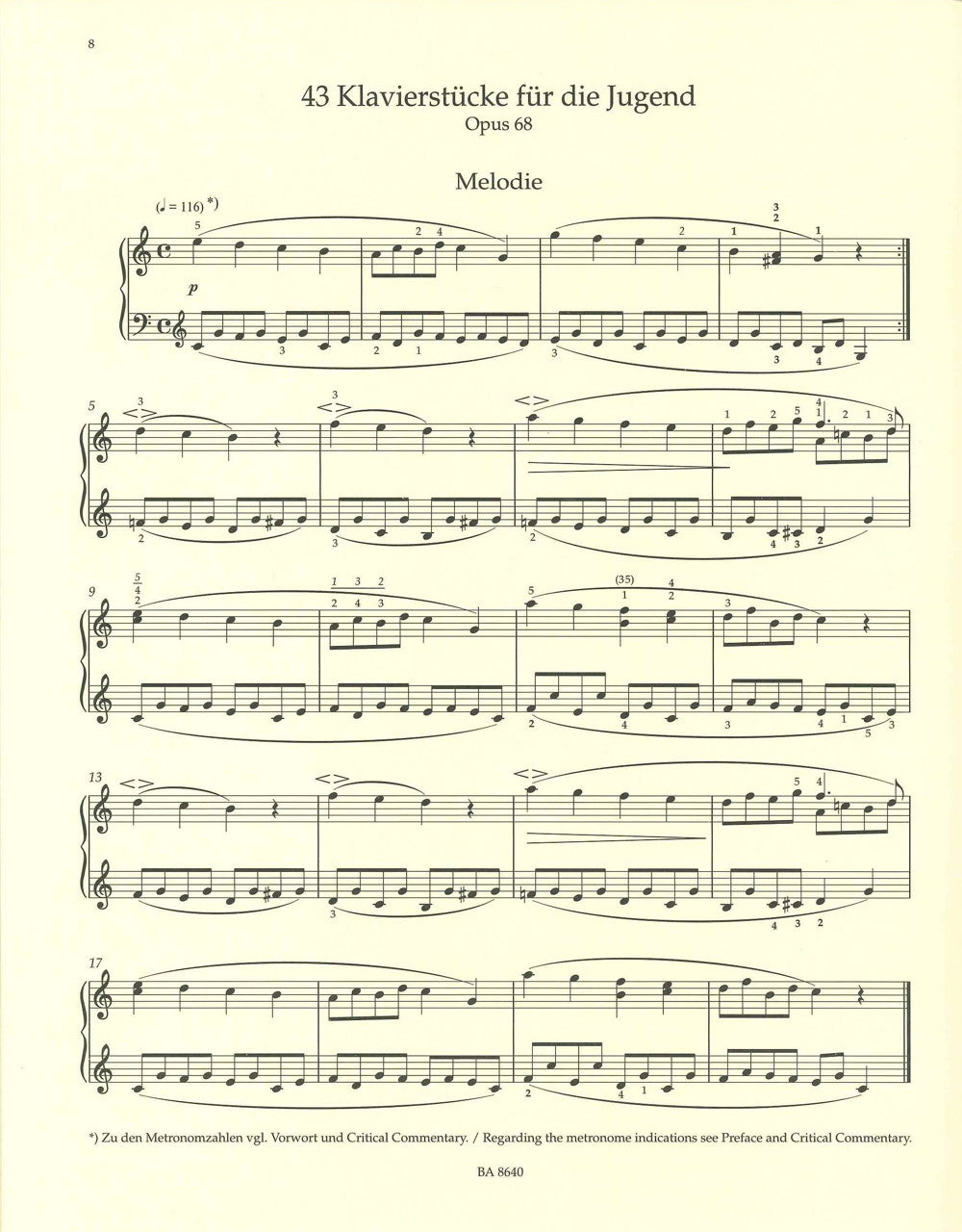 Schumann, Selected Piano Pieces (Barenreiter)