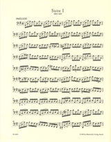 Bach, Suite No. 1 BWV 1007 (Wenzinger) (Barenreiter)