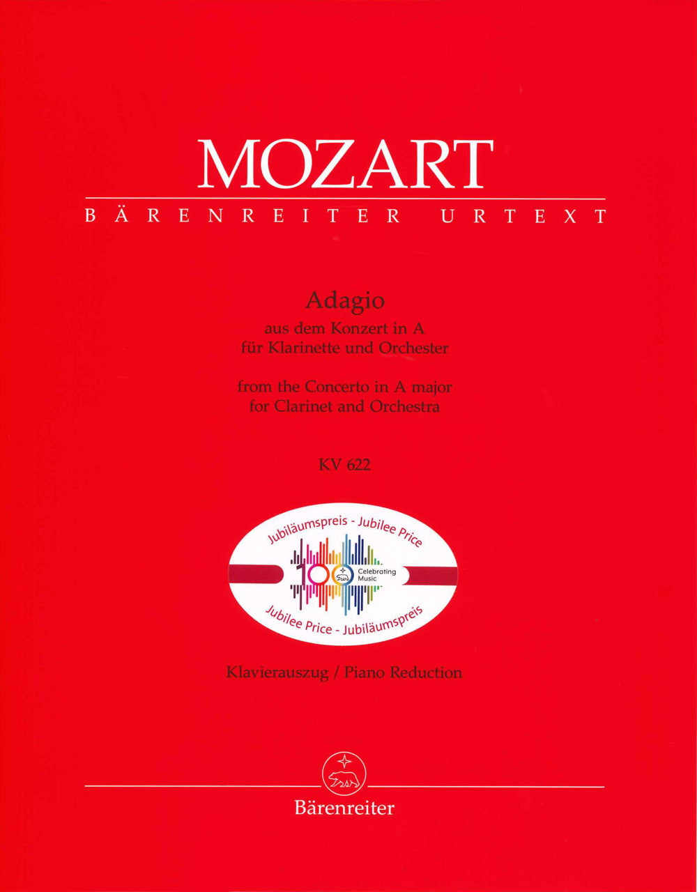 Mozart, Concerto KV 622, Adagio (Barenreiter)
