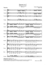 Bach, Sanctus BWV 237 in C Study Score (Carus)