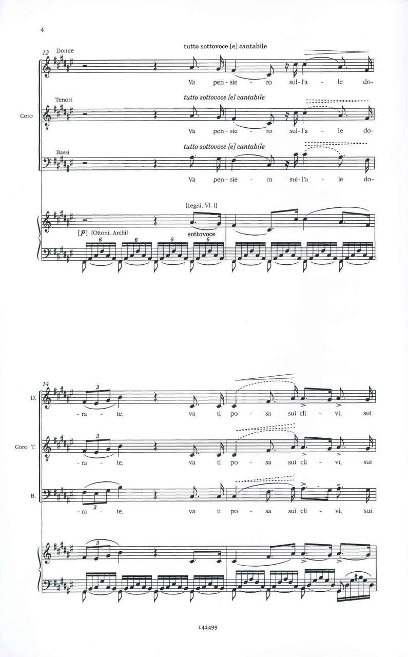 Verdi, Nabucco, Va pensiero (Ricordi)