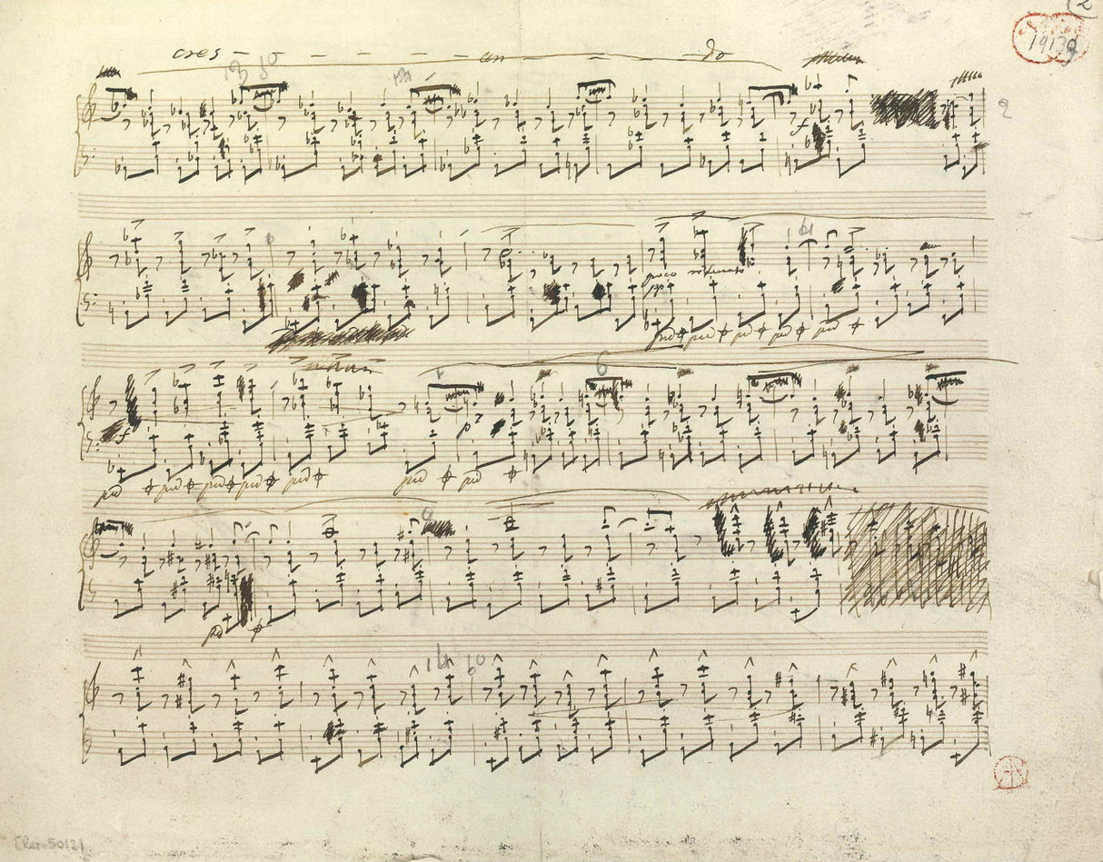 Chopin, Etude op. 25/4: Facsimile (Narodowy Instytut Fryderyka Chopina)