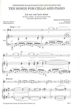 Rachmaninoff, 10 Songs for Cello & Piano (Boosey)
