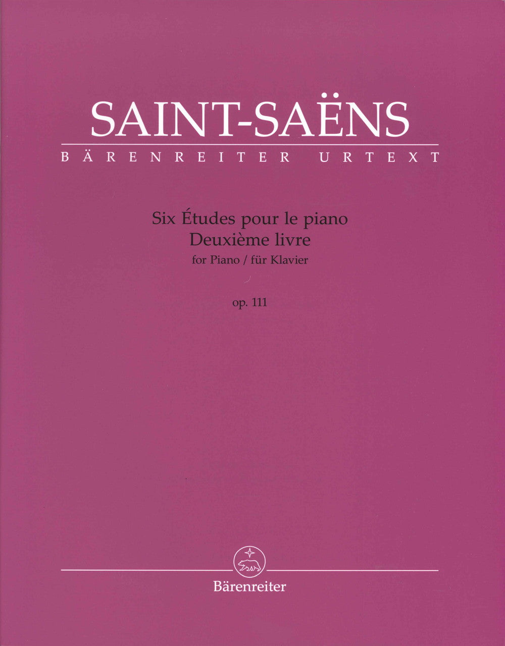 Saint-Saens, 6 Etudes, 2e livre op. 111 (Barenreiter)