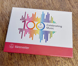 Post-It Set. Red: 100 Celebrating Music (Barenreiter)