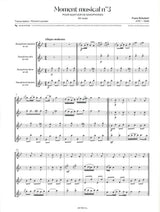Schubert, Moment musical No. 3 (SATBr) (Lemoine)