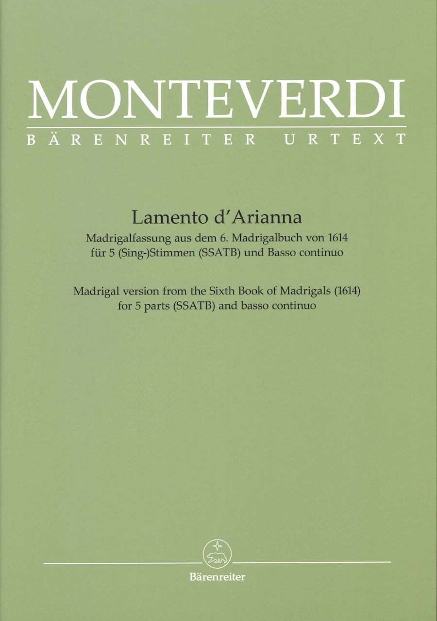 Monteverdi, Lamento d'Arianna (SSATB,Bc) (Barenreiter)