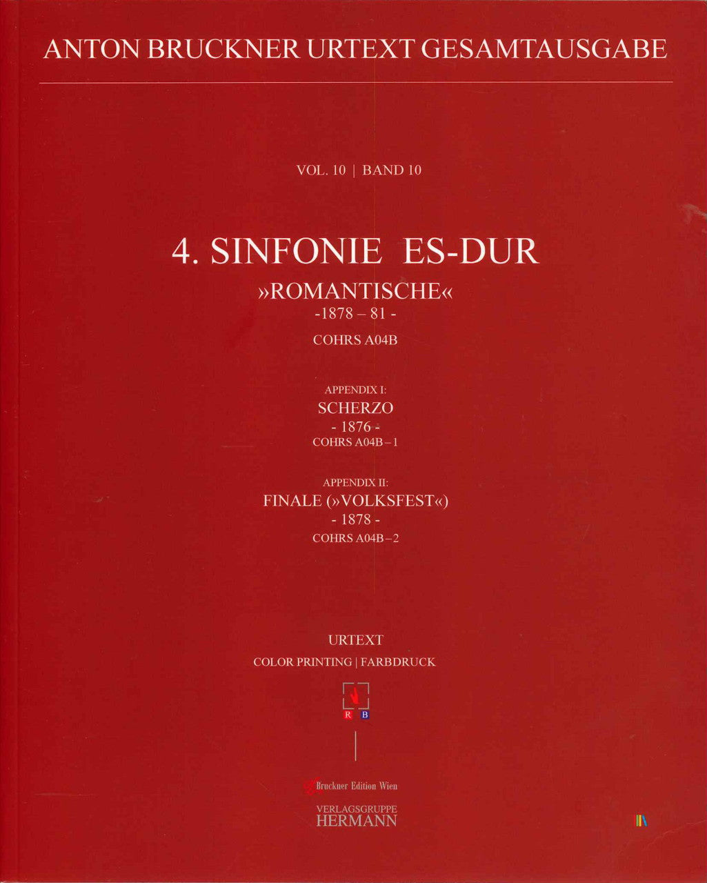 Bruckner, Symphonie Nr. 4 (1978-81) (Bruckner Edition Wien/Hermann)
