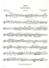 Kummer, Duo op. 46/1 in Bb (Fl,BbCl) (IMC)