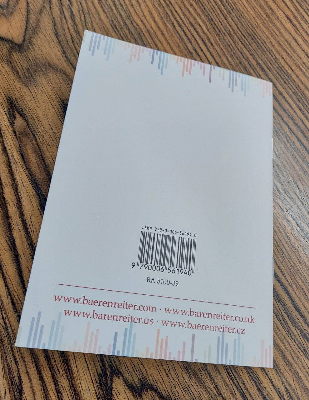 Notes: The Musicians' Choice (Jubilee) (Barenreiter)