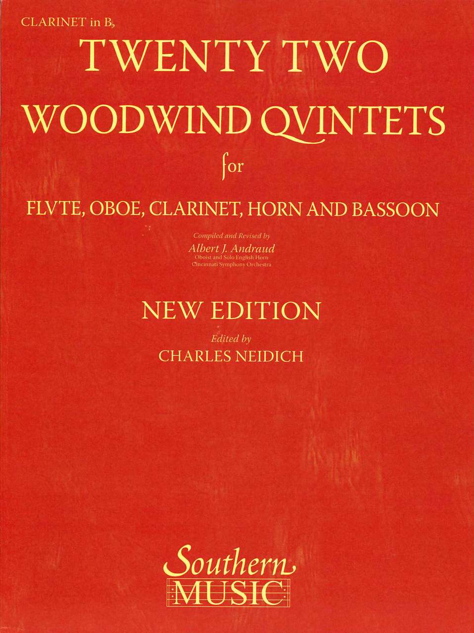 22 Woodwind Quintets: Clarinet (Southern)