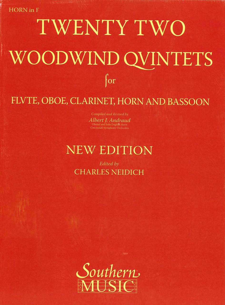22 Woodwind Quintets: Horn (Southern)