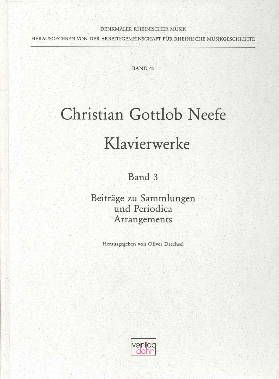 Neefe, Klavierwerke 3 (Dohr)