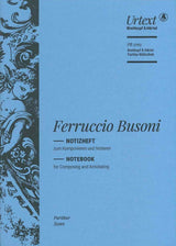 Ferruccio Busoni: Notebook for Composing (Breitkopf)