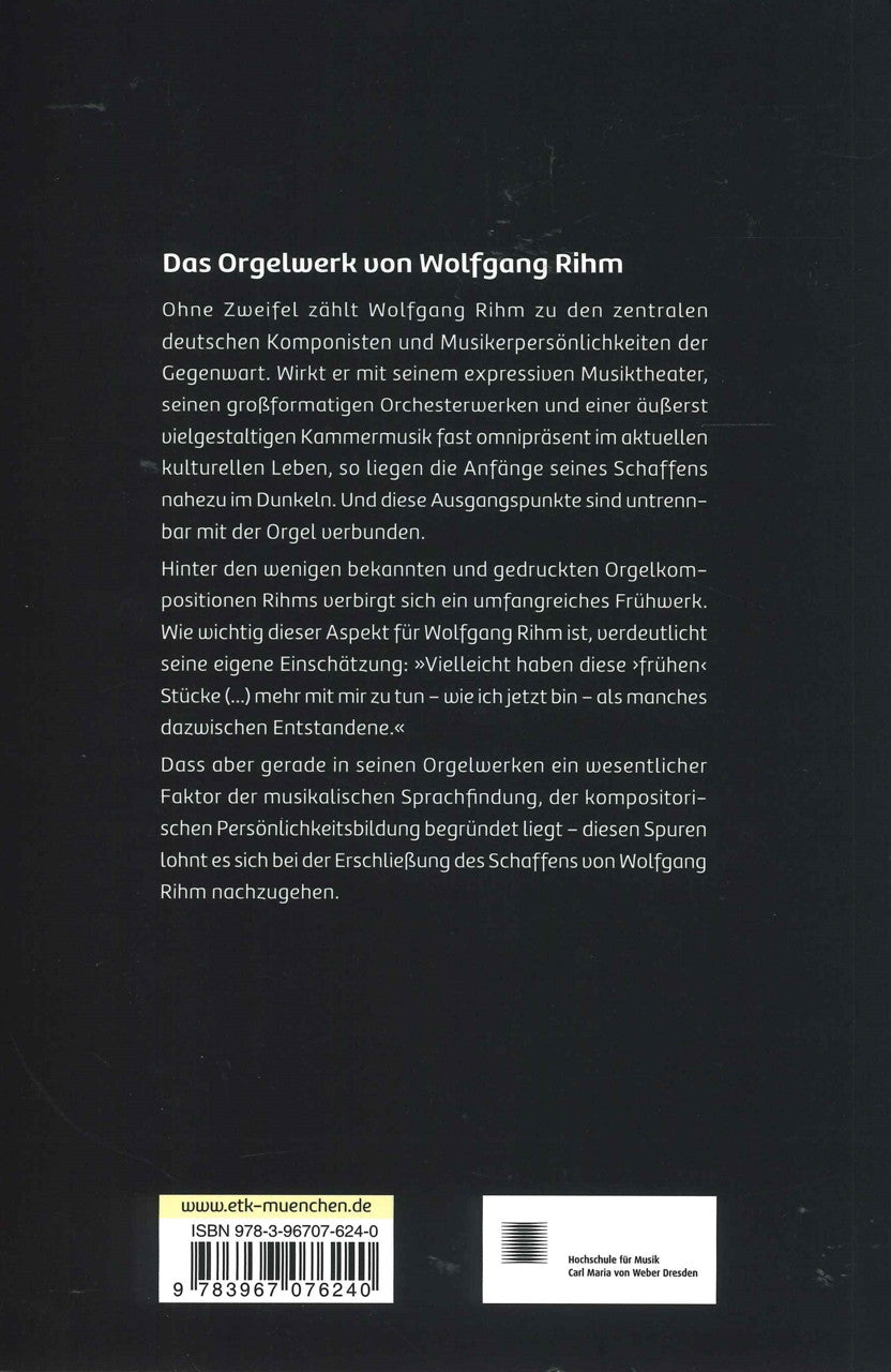 Schmeding, Orgelwerk von Wolfgang Rihm (Text + Kritik)