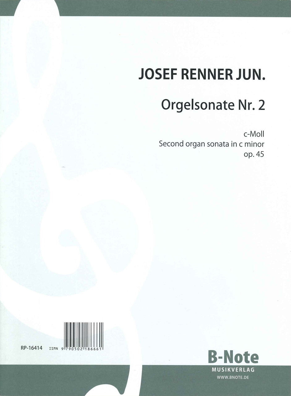 Renner,J.(jun.), Orgelsonate Nr. 2 (B-Note)