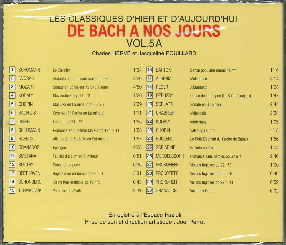 Martin, De Bach a nos jours 5A: CD (Lemoine)